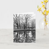 Gorgeous Winter Landscape in Central Park Karte (Gelbe Blume)