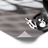 Gorgeous Woman in City with Sunglasses and Quote Poster (Ecke)