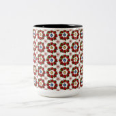 Gorgeous Xmas Floral Zweifarbige Tasse (Mittel)