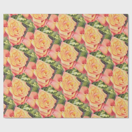 Gorgeous Yellow Rose Geschenkpapier (Flach)