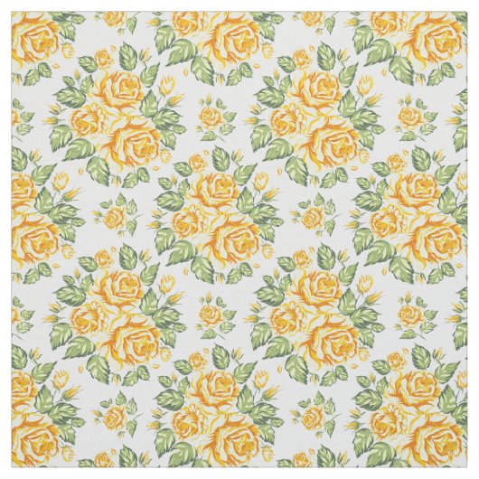 Gorgeous Yellow Roses Stoff (Muster)