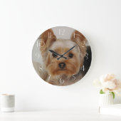Gorgeous Yorkshire Terrier Große Wanduhr (Zuhause)