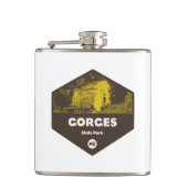 Gorges Staat Park North Carolina Flachmann (Vorderseite)