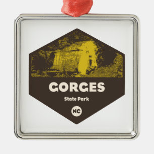 Gorges Staat Park North Carolina Ornament Aus Metall