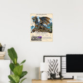 Gorget-Drachen-Feldplatte Poster (Heimbüro)