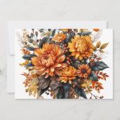 Gorgeus Fall Floral Einladung (Vorderseite)