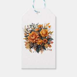 Gorgeus Fall Floral Geschenkanhänger
