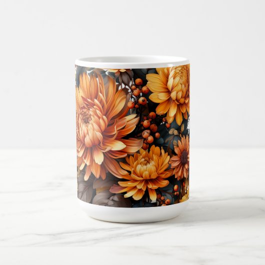 Gorgeus Fall Floral Kaffeetasse (Mittel)