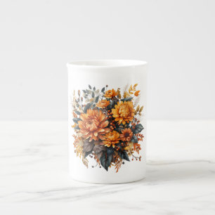 Gorgeus Fall Floral Porzellantasse