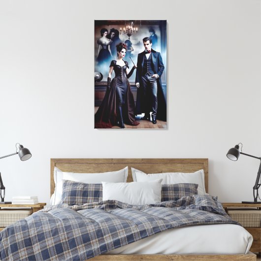 Gorgeus Victorian Vampires Leinwanddruck (Insitu (Schlafzimmer))