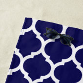 Gorgoeus Blue marokkanisches Quatrefolienmuster Strandtuch (Beispiel)