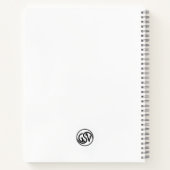 Gorgon Geometric Graphite Notebook Notizblock (Rückseite)