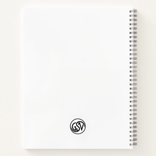 Gorgon Geometric Graphite Notebook Notizblock (Rückseite)