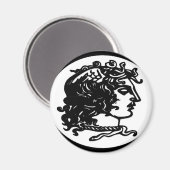 Gorgon / Medusa Magnet (Vorderseite/Rückseite)
