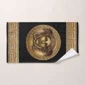 Gorgon / Medusa / Meander Key Badhandtuch Set (Handtuch)