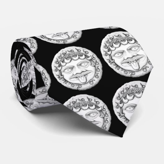 Gorgon Münzen-Krawatte Krawatte (Gerollt)