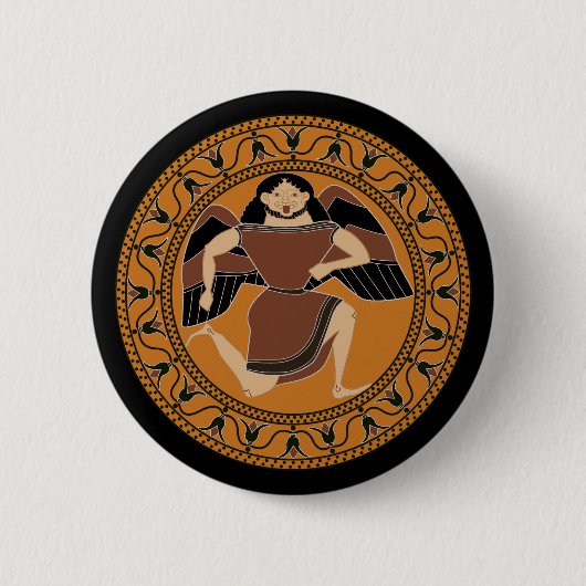 Gorgon: Terracotta kylix Siana Cup Button (Vorderseite)