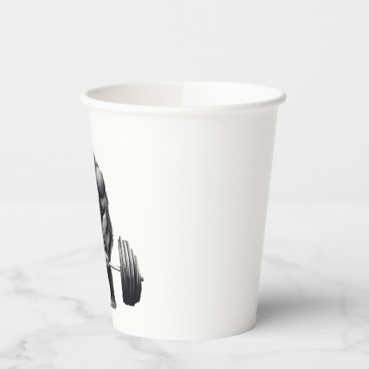 Gorila Deadlift Pappbecher (Links)