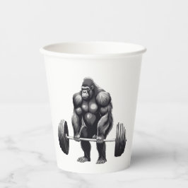 Gorila Deadlift Pappbecher