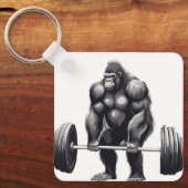Gorila Deadlift Schlüsselanhänger (Vorderseite)