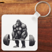 Gorila Deadlift Schlüsselanhänger (Rückseite)