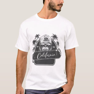 Gorilla Affe Liebhaber Kalifornien, Vintage, Retro T-Shirt