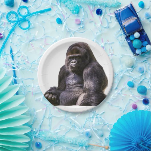 Gorilla-Affen-Affe Pappteller (Party)