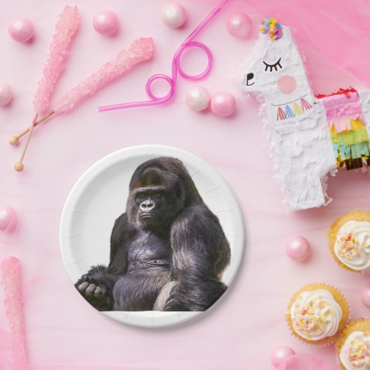 Gorilla-Affen-Affe Pappteller (Party)