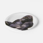 Gorilla-Affen-Affe Pappteller (Schrägansicht)