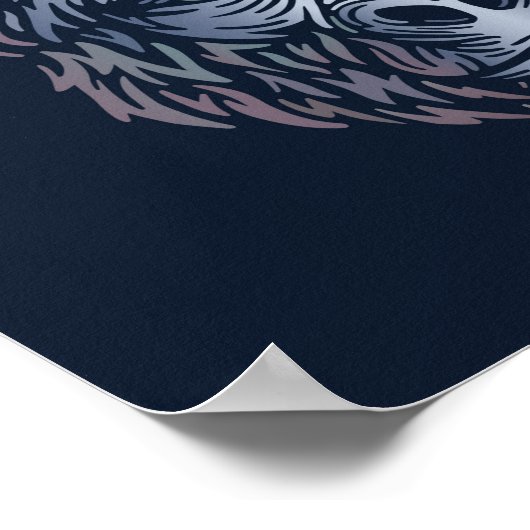 Gorilla African Print | Gorilla Animal Print Poster (Ecke)