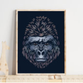 Gorilla African Print | Gorilla Animal Print Poster