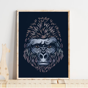 Gorilla African Print   Gorilla Animal Print Poster