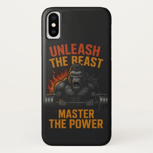 Gorilla Alpha Strength Power – Fitness Muscle Gift Case-Mate iPhone Hülle (Rückseite)
