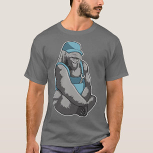 Gorilla als Handwerker mit Schlüssel T-Shirt
