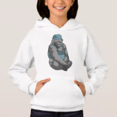 Gorilla als Handwerker mit Wrench Hoodie (Vorderseite)