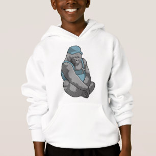 Gorilla als Handwerker mit Wrench Hoodie
