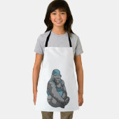 Gorilla als Handwerker mit Wrench Schürze (Insitu)