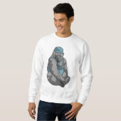 Gorilla als Handwerker mit Wrench Sweatshirt (Vorne ganz)