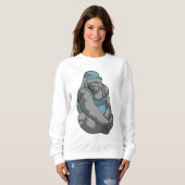 Gorilla als Handwerker mit Wrench Sweatshirt (Vorne ganz)