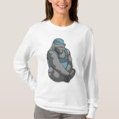 Gorilla als Handwerker mit Wrench T-Shirt (Vorderseite)