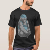 Gorilla als Handwerker mit Wrench T-Shirt (Vorderseite)