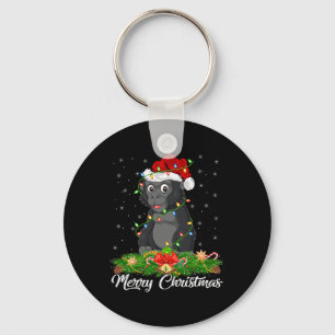 Gorilla Animal Lover Matching Weihnachtsmannmütze  Schlüsselanhänger