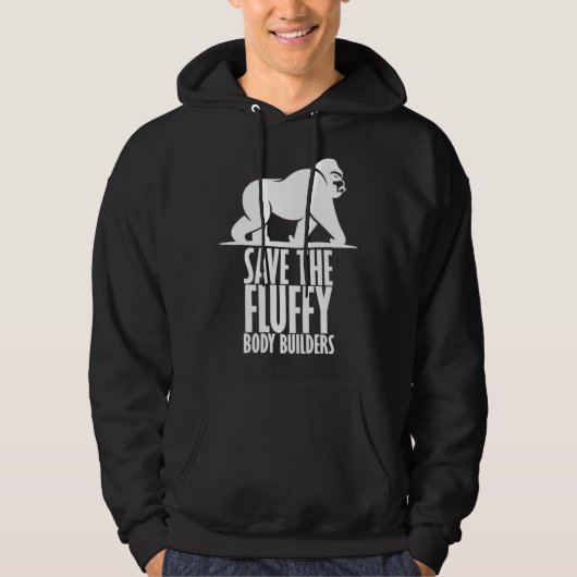 Gorilla Animal Rights Save The Gorillas Hoodie (Vorderseite)