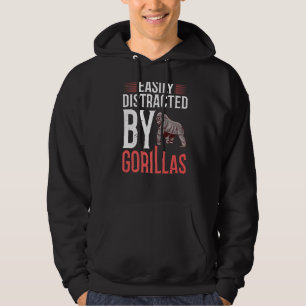 Gorilla Animal Zitat Monkey Habitat Silverback Wes Hoodie