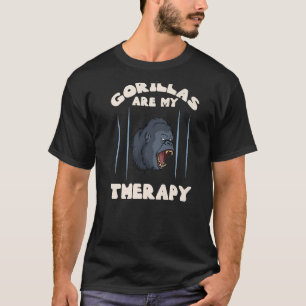 Gorilla Animal Zitat Monkey Habitat Silverback Wes T-Shirt