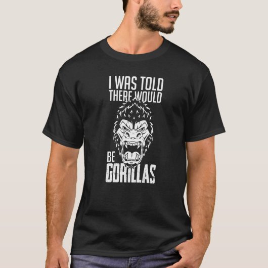 Gorilla Animal Zitat Monkey Habitat Silverback Wes T-Shirt (Vorderseite)