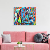Gorilla Ape Abstrakte Tiere Kunst und Kultur Leinwanddruck (Insitu (Wohnzimmer))
