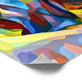 Gorilla Ape Abstrakte Tiere Kunst und Kultur Poster (Ecke)