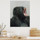 Gorilla, Ape, Affe, Tier, Naturwall Poster (Küche)