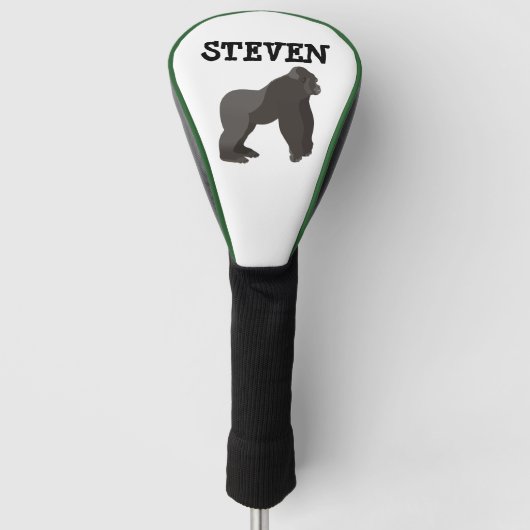 GORILLA APE FUNNY PERSONALISIERT GOLF TREIBERDECKE HEADCOVER (Vorderseite)